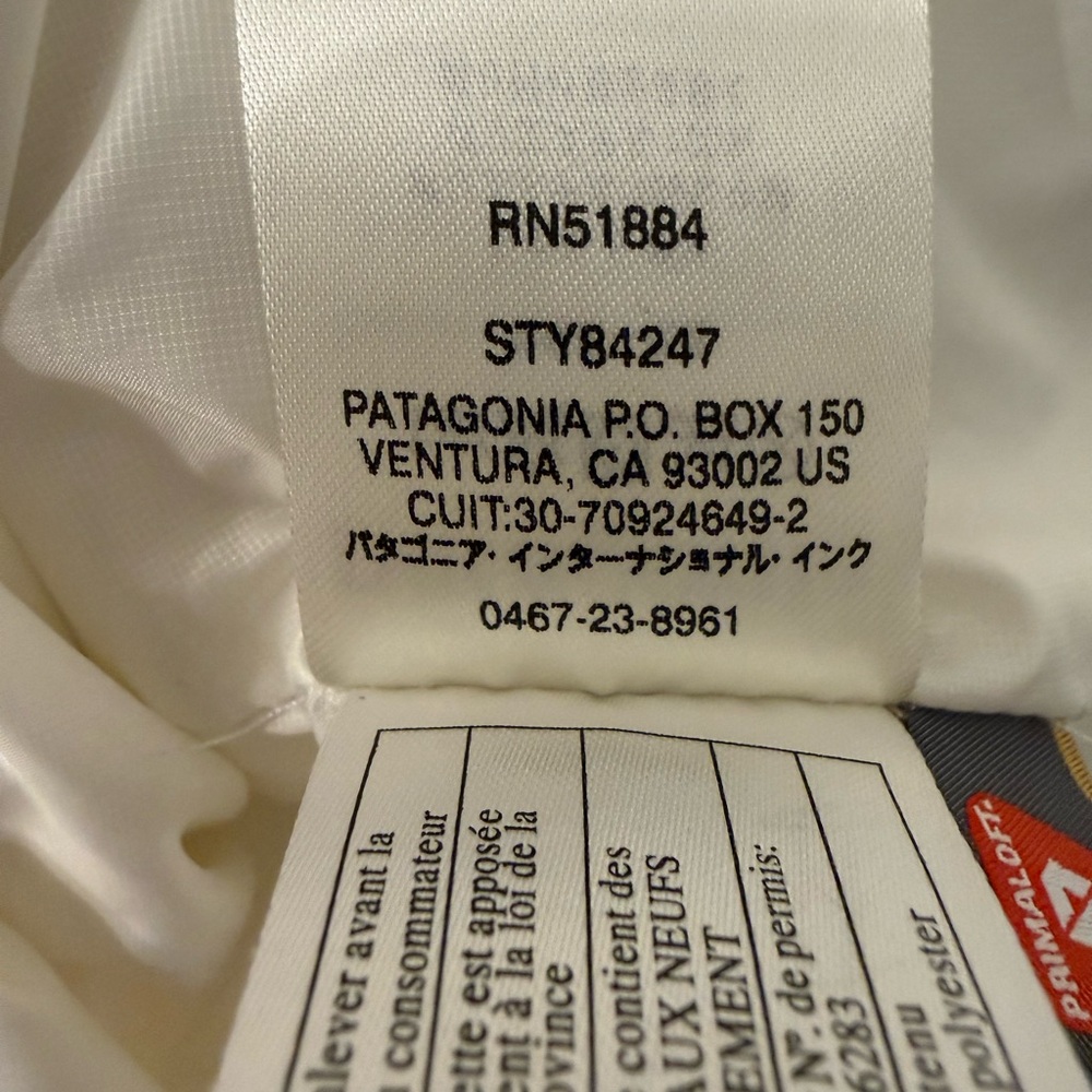 Patagonia Nano Puff Vest Women's Size Large Birch White - Picture 7 of 7